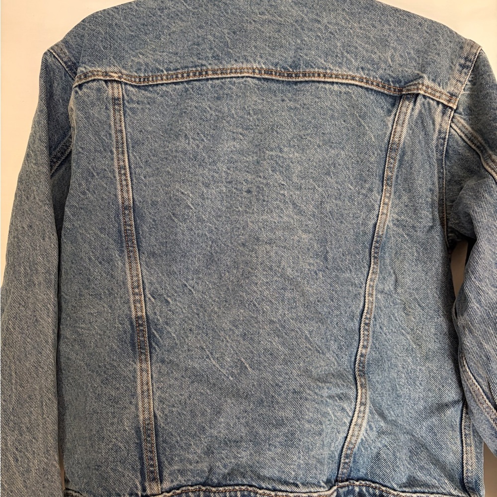 Levi's Vintage Blue Denim Jean red tag women’s classic Jacket/coat size medium - Picture 6 of 9